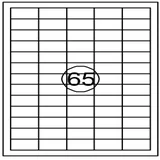 Etiket Quantore 38.1x21.2mm 6500 stuks