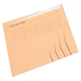Vouwmap Secolor met tabrand A4 100% gerecycled karton 250gr Beige