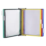 Zichtpanelensysteem wand Tarifold magnetisch A4 met 10-tassen assorti