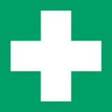 Pictogram bordje Djois EHBO 200x200mm groen
