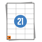 DULA Etiketten A4 21 stickers per vel 70x41mm 100 vel