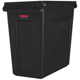 Afvalbak Rubbermaid Slim Jim Vented met luchtsleuven 87 liter bruin