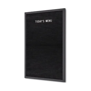 Letterbord IEZZY 40x60cm zwart hout