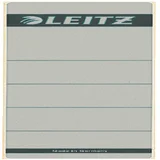 Rugetiket Leitz breed/kort 62x192mm zelfklevend grijs 10 stuks