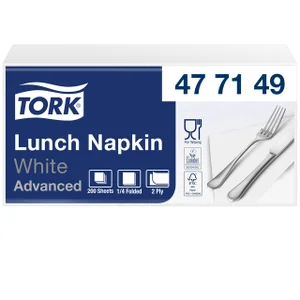 Lunchservet Tork Advanced 1/4 vouw 2-laags 328x325