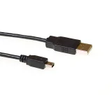 Kabel ACT USB 2.0 A male - USB mini B5 male 3 meter