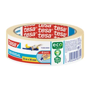 Afplaktape tesa® Economy 30mmx25m geel