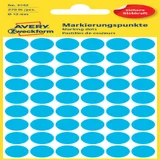 Etiket Avery 3142 rond 12mm blauw 270 stuks