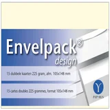 Dubbele kaart Papyrus Envelpack Design A6 105x148mm ivoor 894450 15 stuks