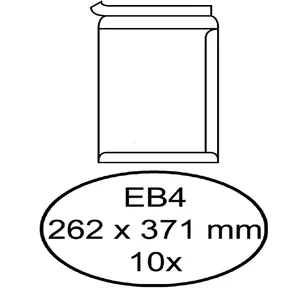 Envelop Hermes akte EB4 262x371mm zelfklevend wit