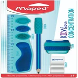 Tekenset Maped Kidy Learn Concentration set à 5 delen blauw