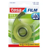 Plakband handdispenser tesafilm® Eco & Clear 33mx19mm transparant blister