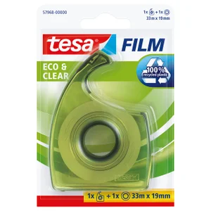 Plakband handdispenser tesafilm® Eco & Clear 33mx1