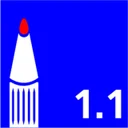 Viltstift Bic 1445 ecolutions rond fijn zwart