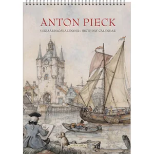 Verjaardagskalender Anton Pieck Zicht op haven A4