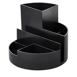 Pennenkoker MAULroundbox Blauwe Engel recycled 6 vaks zwart