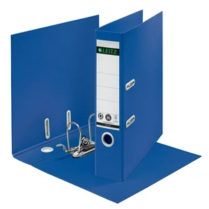 Ordner Leitz Recycle 180° 80mm karton A4 blauw
