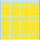 Etiket HERMA 3641 12x19mm geel 160 stuks