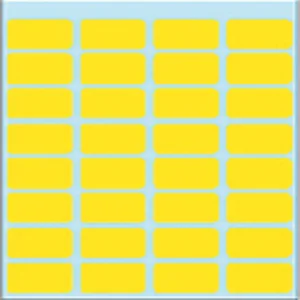 Etiket HERMA 3641 12x19mm geel 160 stuks