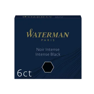 Inktpatroon Waterman internationaal zwart pak à 6