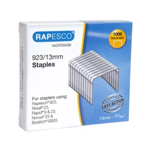 Nieten Rapesco Heavy Duty 923 13mm 1000 stuks zilv