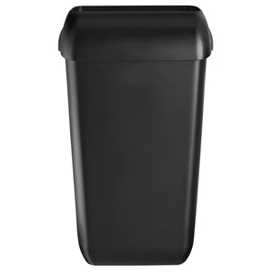 Afvalbak Quartzline open inworp 23 liter zwart 441