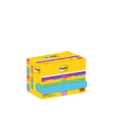 Memoblok Post-it 622 Super Sticky 47,6x47,6mm Playful 12 stuks