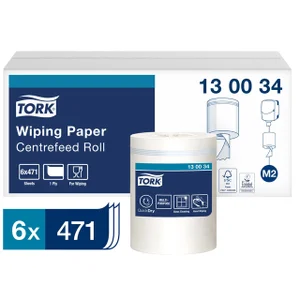 Poetspapier Tork M2 Premium 1-laags 165m wit 13003