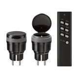 Stekkerschakelaarset voor buiten KlikAanKlikUit 3500W AGC2-3500R zw