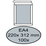 Envelop Quantore bordrug EA4 220x312mm zelfklevend wit 100 stuks