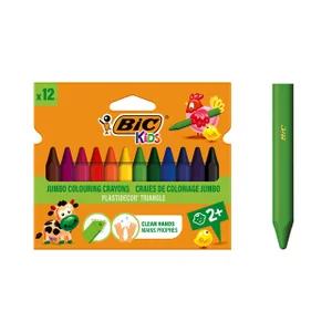 Kleurkrijt BicKids 857 Plastidecor triangel assor