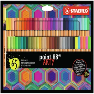 Fineliner STABILO point 88/65 Arty fijn assorti se