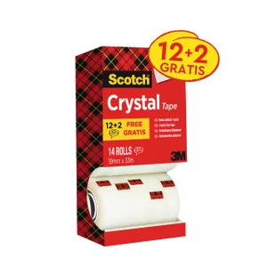 Plakband Scotch Crystal 600 19mmx33m transparant 1