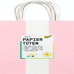 Tas met handvat Folia kraftpapier 110gr 18x21x8cm