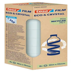 Plakband Tesa eco&crystal 59043 19mmx10m transpara