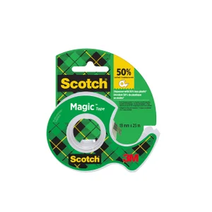 Plakband Scotch Magic 810 19mmx25m onzichtbaar + p