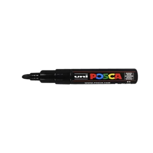 Paintmarker Uni POSCA PC7M breed zwart