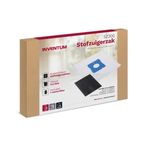 Stofzuigerzak Inventum 3l set van 4 zakken + motor