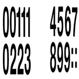 Etiket HERMA 4189 33mm getallen 0-9 zwart 16 stuks