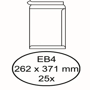 Envelop Hermes akte EB4 262x371mm zelfklevend wit