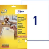 Etiket Avery L4735REV-25 210x297mm A4 wit 25 stuks