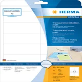 Etiket HERMA 4586 97x42.3mm weerbestendig transparant mat 120 stuks