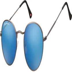Zonnebril Montana met Revo blauw rond glas met sta