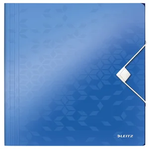 Elastomap Leitz WOW A4 3 kleppen PP blauw