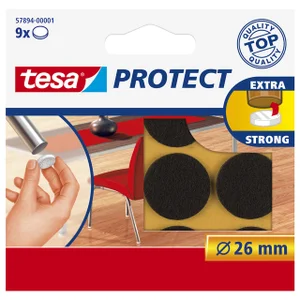 Beschermvilt tesa® Protect anti-kras Ø26mm bruin