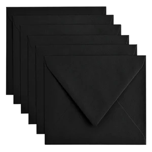 Envelop Papicolor C6 114x162mm ravenzwart pak à 6