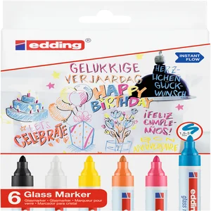 Viltstift edding 95 glasbord rond 1.5-3mm incl wt