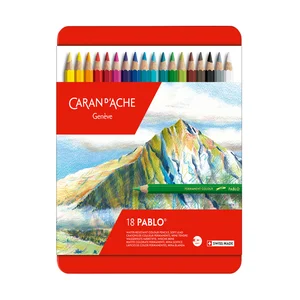 Kleurpotloden Caran d'Ache Pablo assorti blik à 18