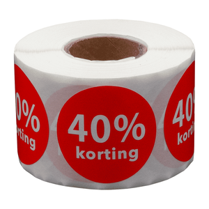 40 korting