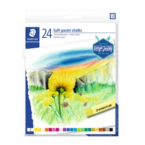 Pastelkrijt Staedtler karat zacht assorti set à 24